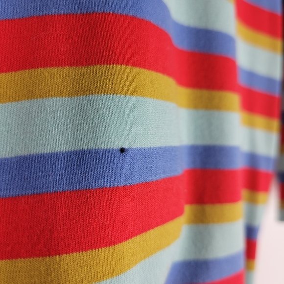 Lot of 2 Lularoe Quarter Sleeve Crewneck Striped Tee Shirt Set - Picture 12 of 14